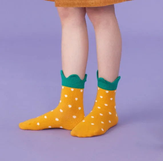 3 Pack Kids' Socks | Cotton | Pineapple