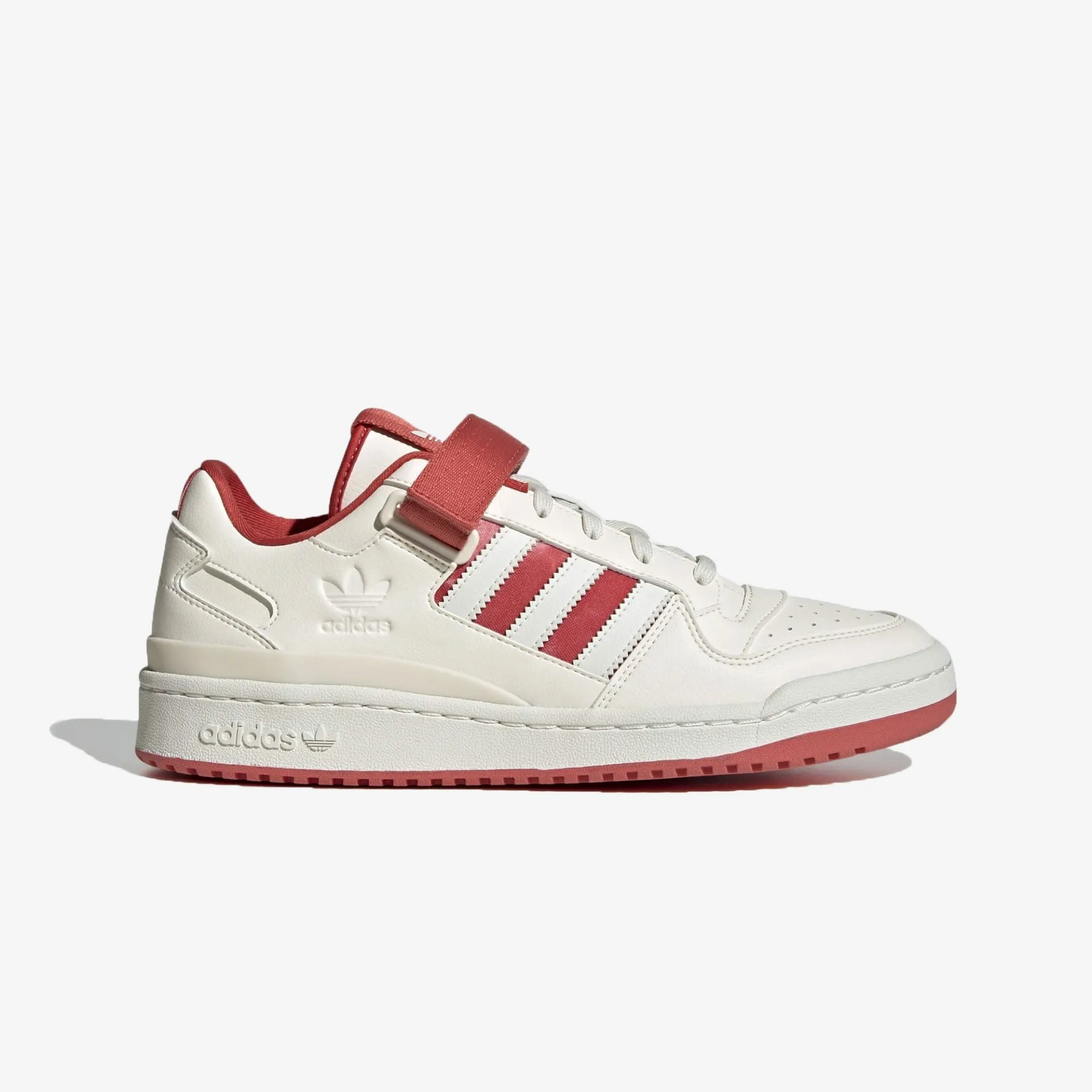 Adidas Originals | FORUM LOW  { CHALK WHITE / CREW RED