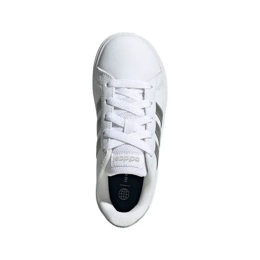 Adidas retro tennis sneakers for girls GW6506 white-silver