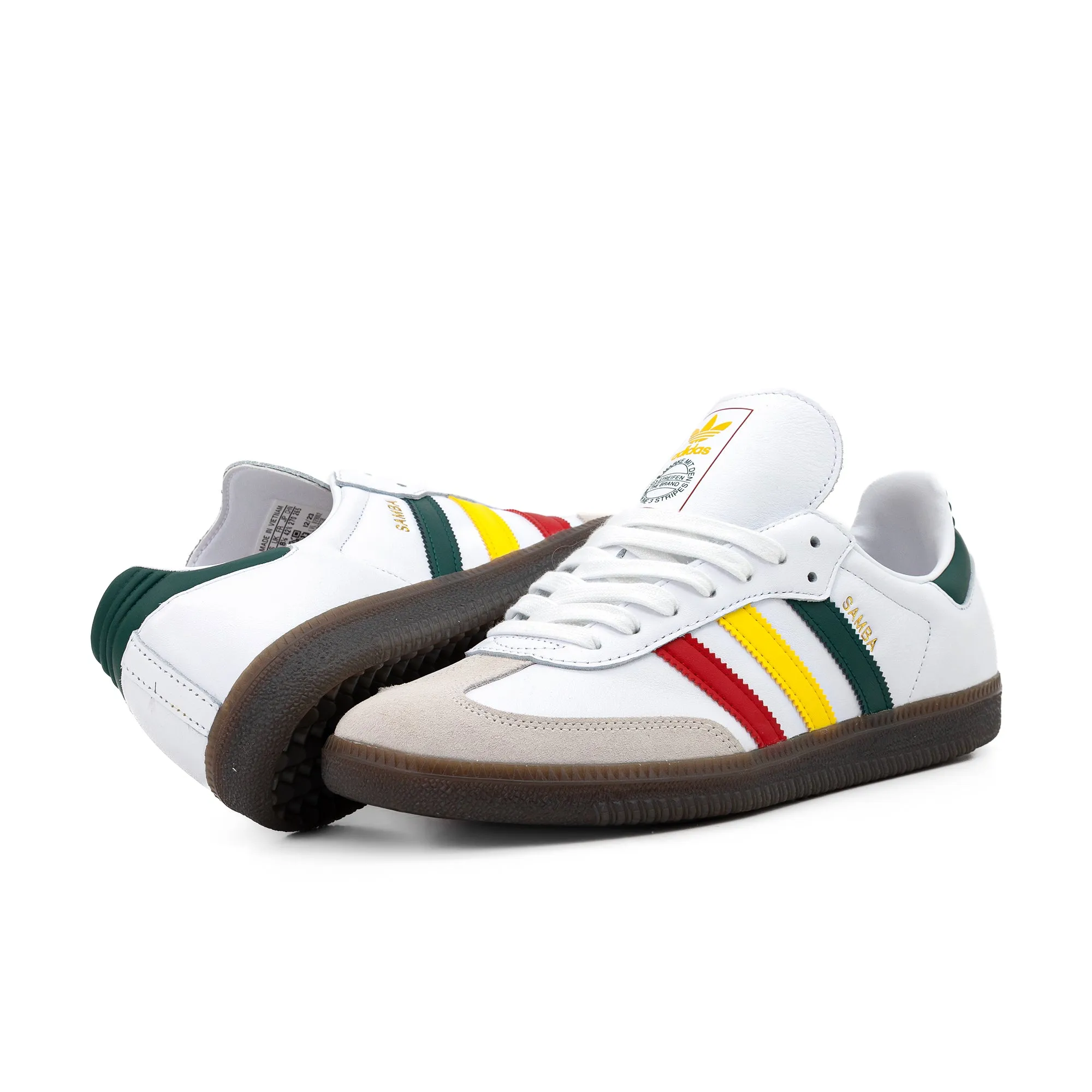 adidas Samba OG White/Yellow/Green IH3118