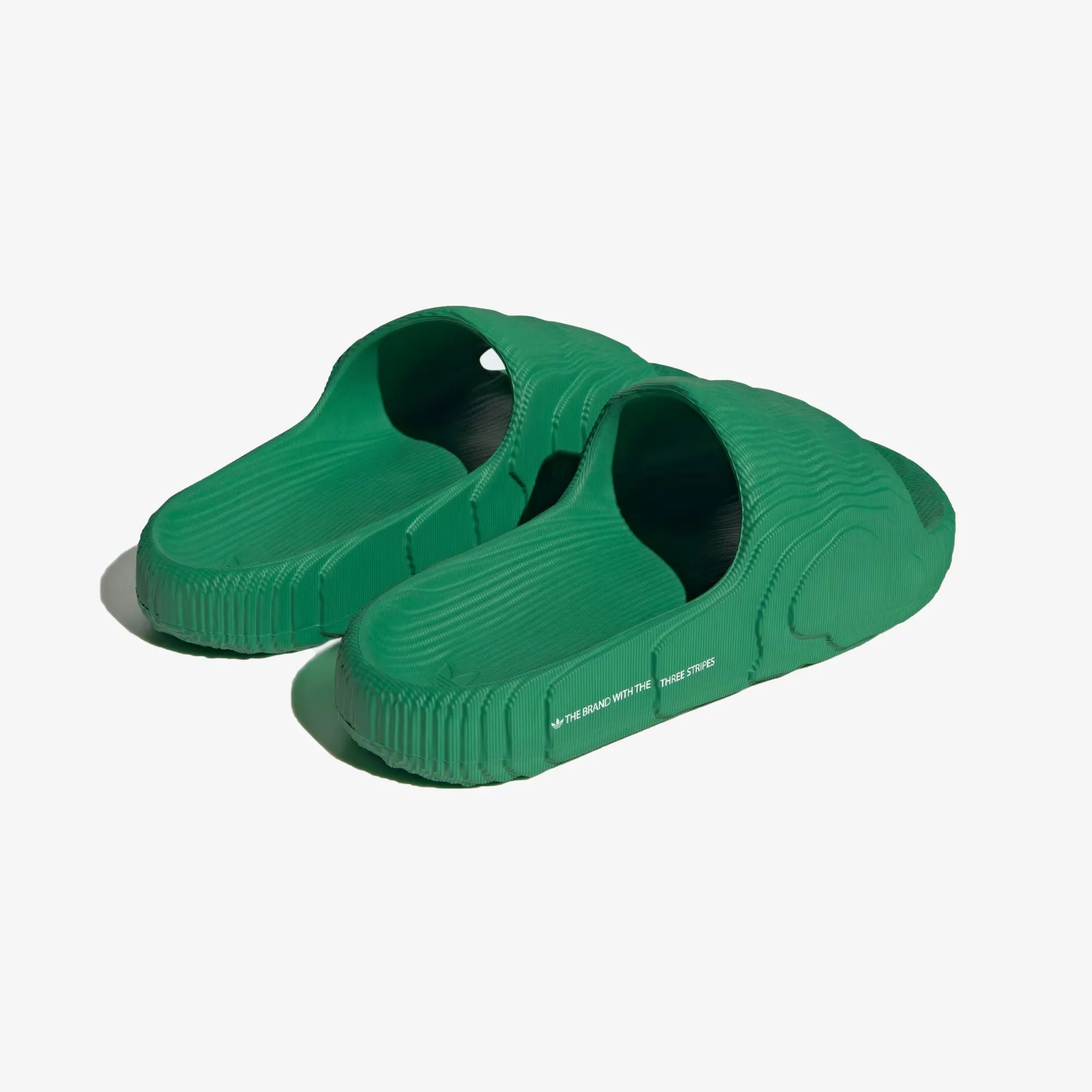 ADILETTE 22 SLIDES 'GREEN / CLOUD WHITE / GREEN'