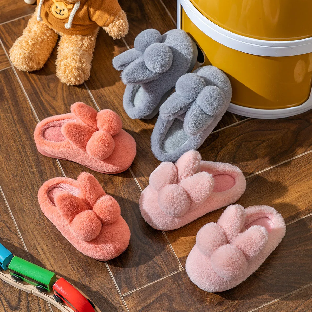 Adorable Cruelty-Free Bunny Fluffy Slippers