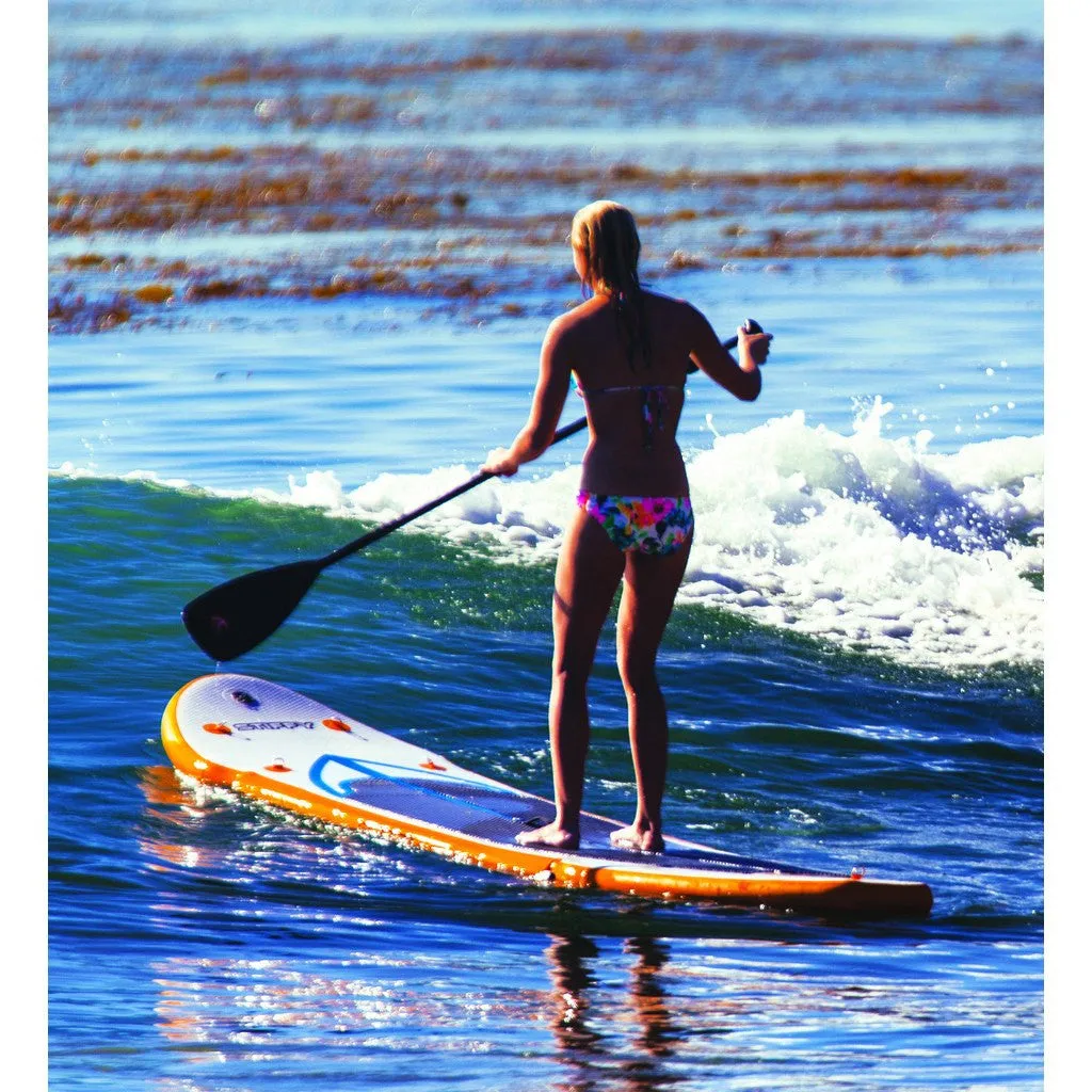 Advanced Elements Stiffy Inflatable Stand Up Paddle Board & Pump | White/Orange