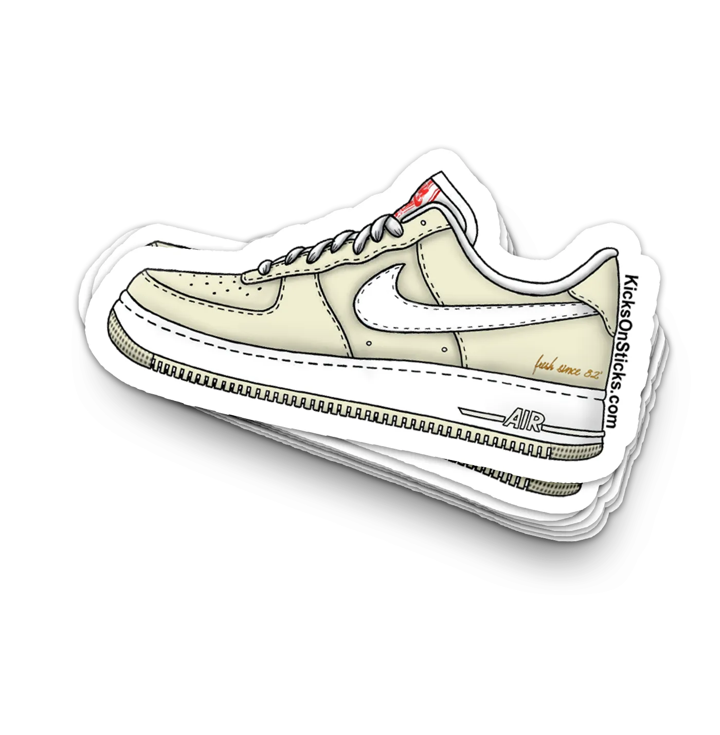 Air Force 1 Low "Popcorn" Sneaker Sticker