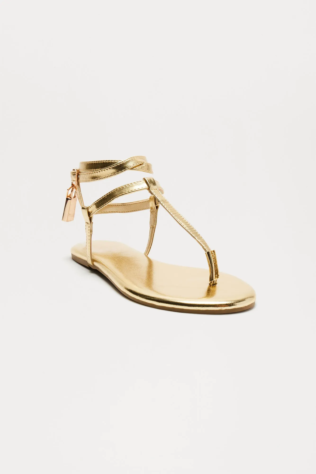 Beyond Me Sandals - Gold