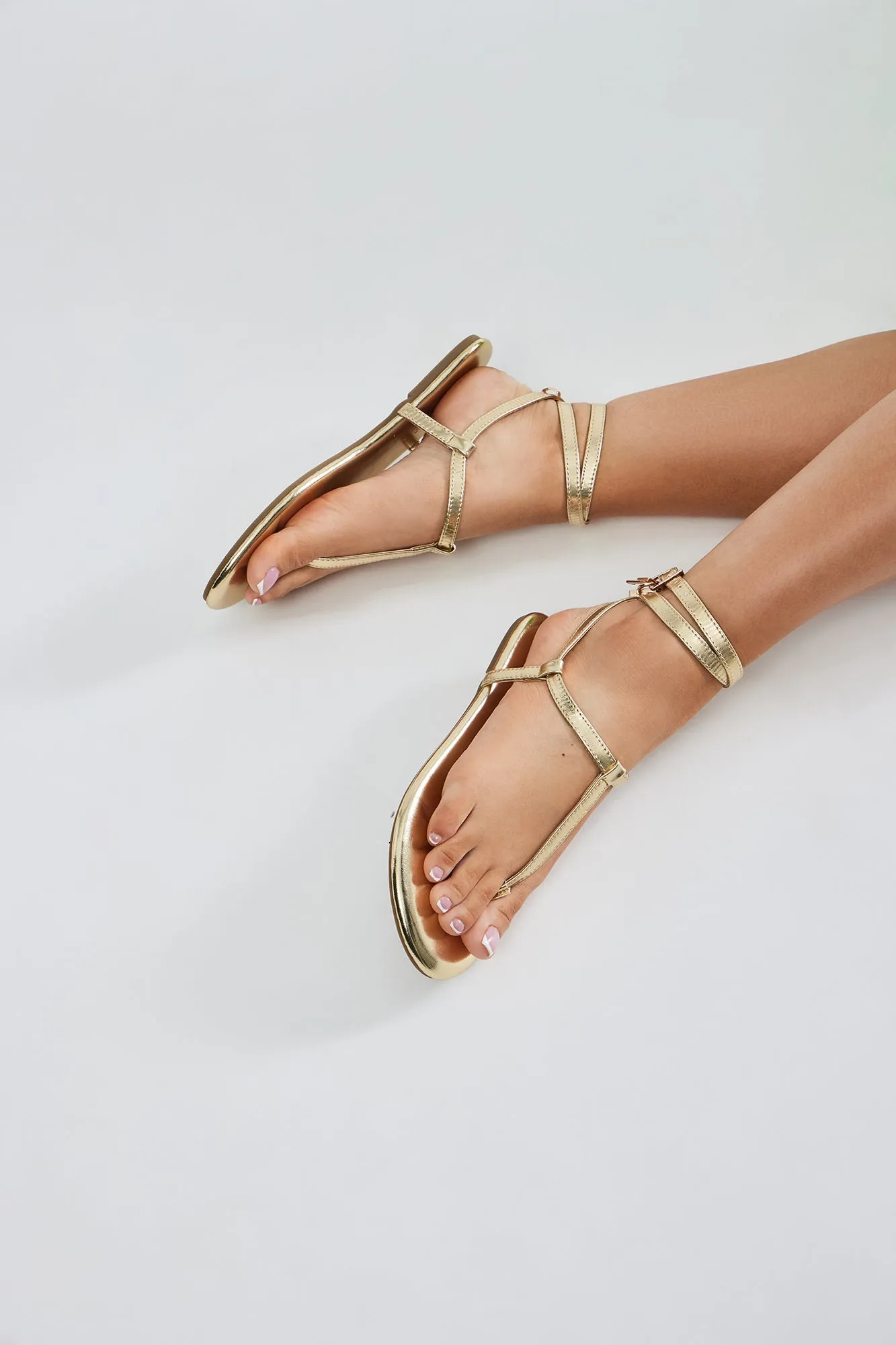 Beyond Me Sandals - Gold