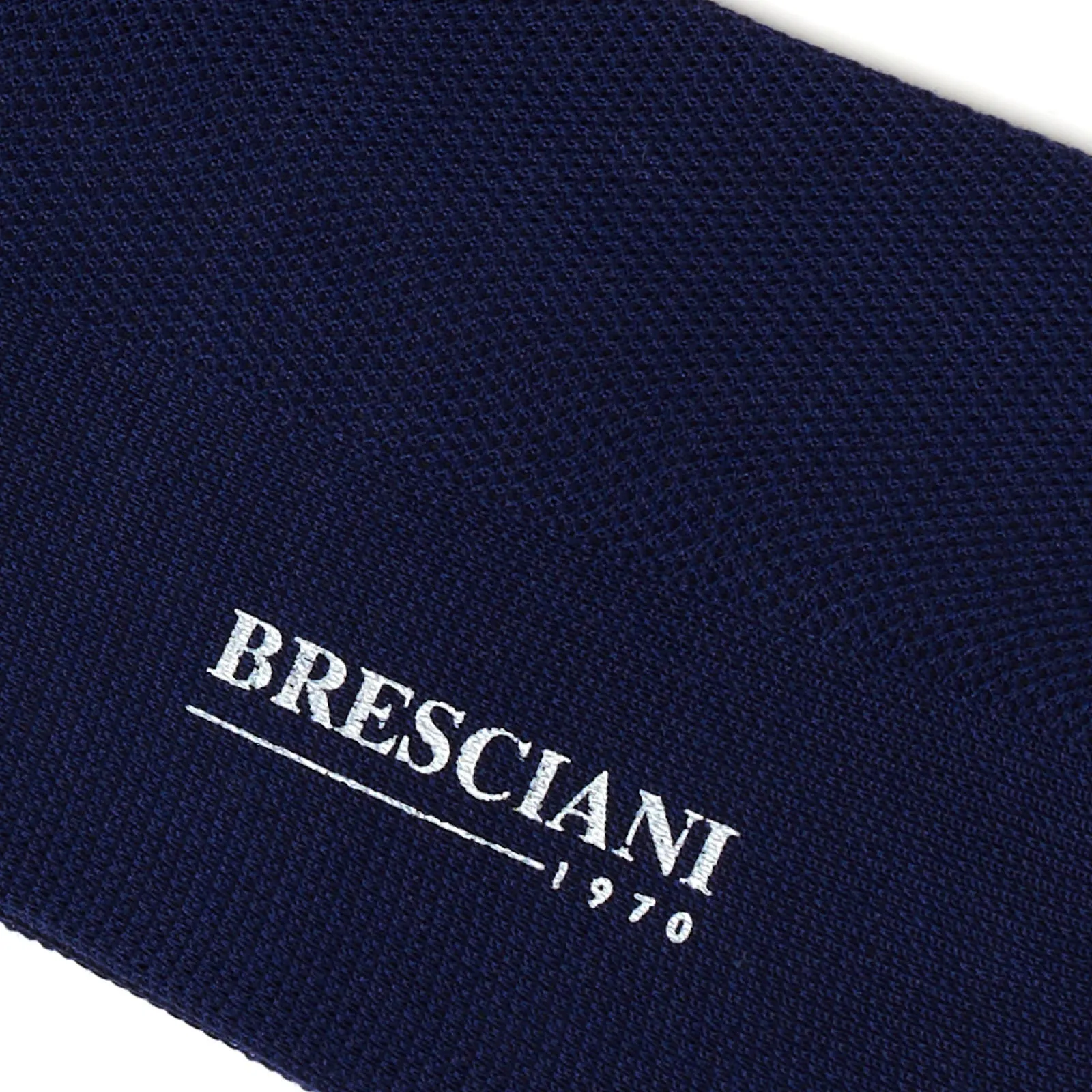 BRESCIANI Cotton Herringbone Mid Calf Length Socks US M-L