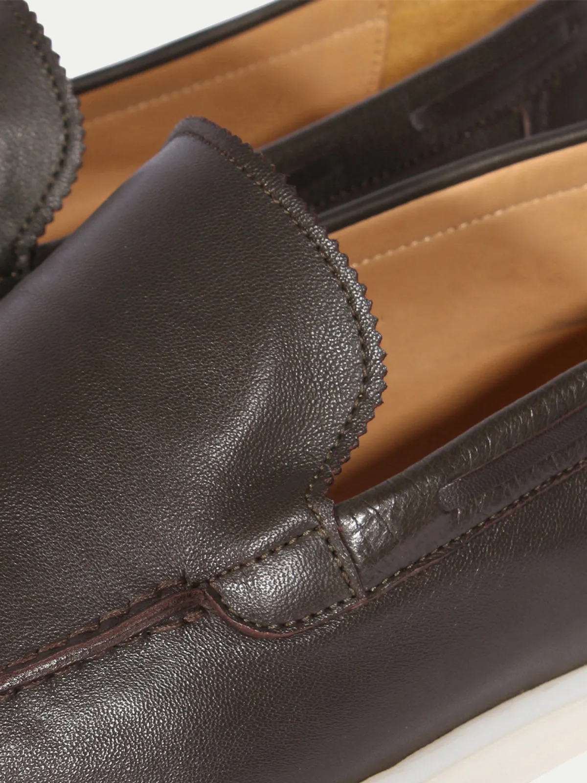 Brown Leather Yacht Loafers