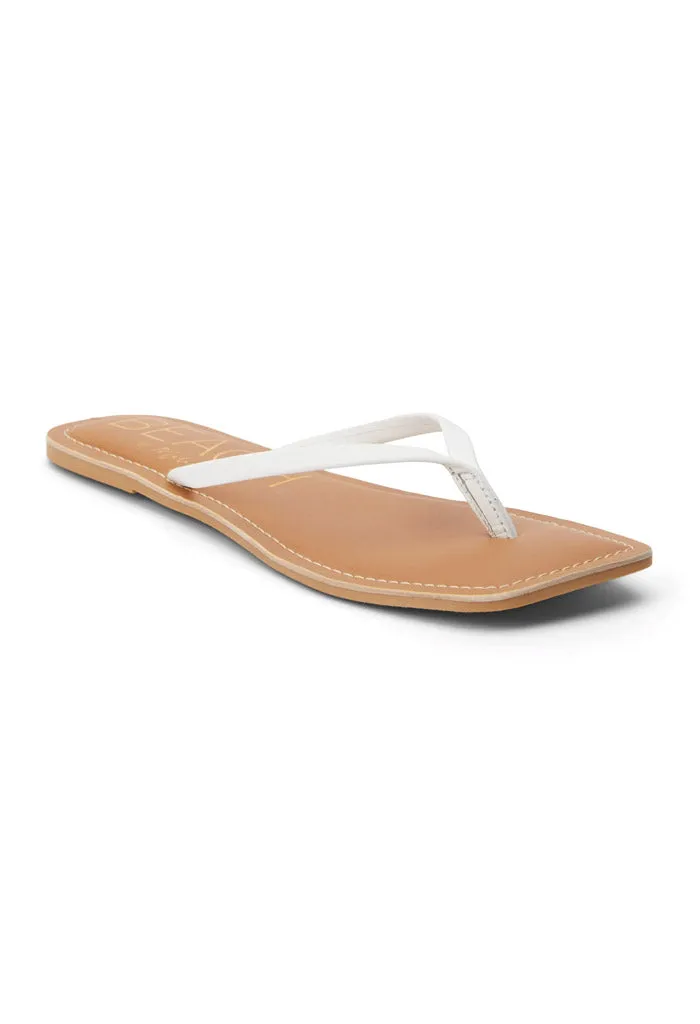 Bungalow Thong Sandal-White