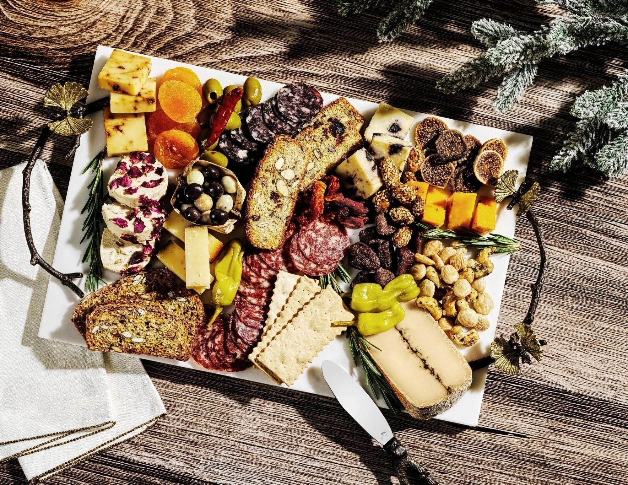 Butterfly Ginkgo Cheese Board with Knife