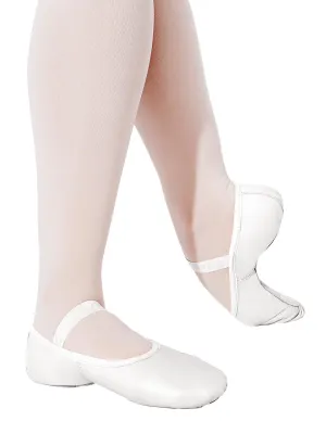 CAPEZIO 212C LILY WHITE LEATHER BALLET SHOES