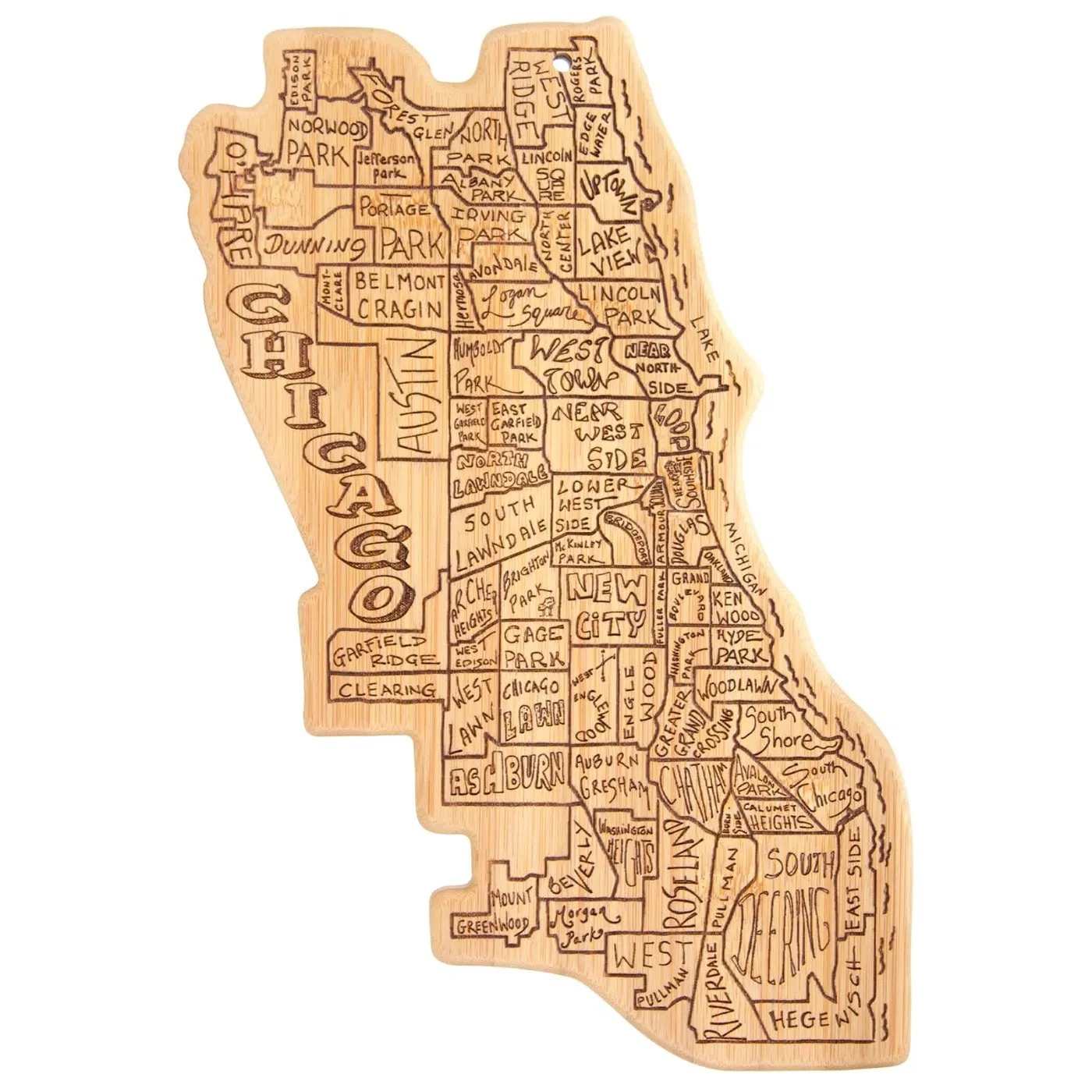 Chicago City Life Bamboo Cutting Board