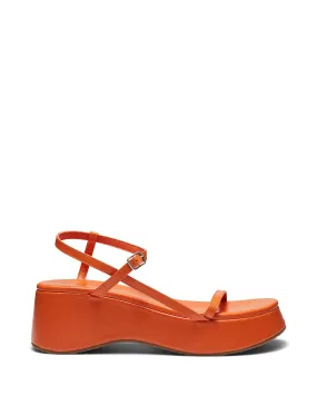 Claudia Platform Sandal Tangerine