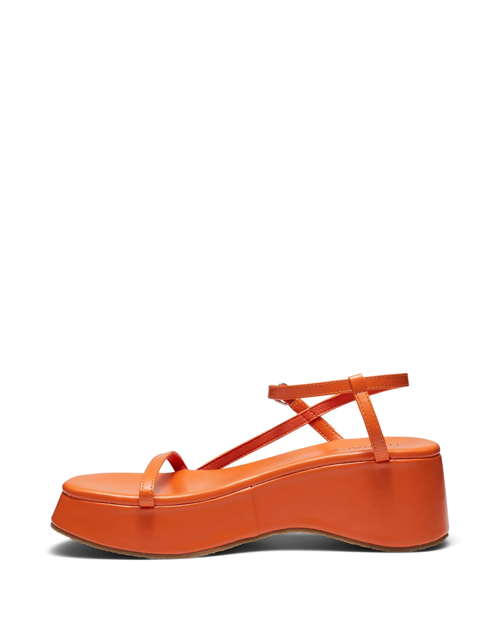 Claudia Platform Sandal Tangerine