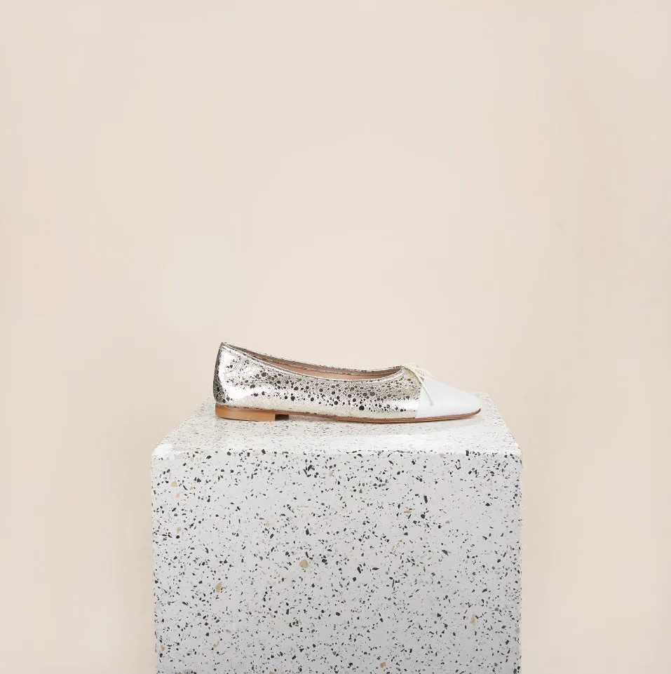 Como - Dotted Gold/White Pebble