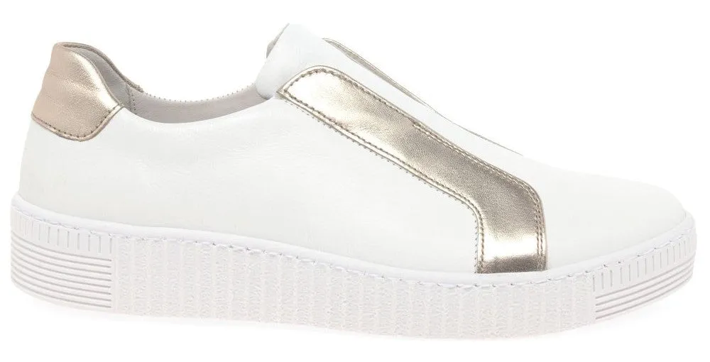 Gabor Wye 23.335 Womens Leather Slip On Trainer