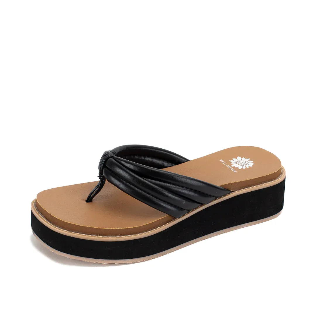 Hasani Flatform Sandal - Black