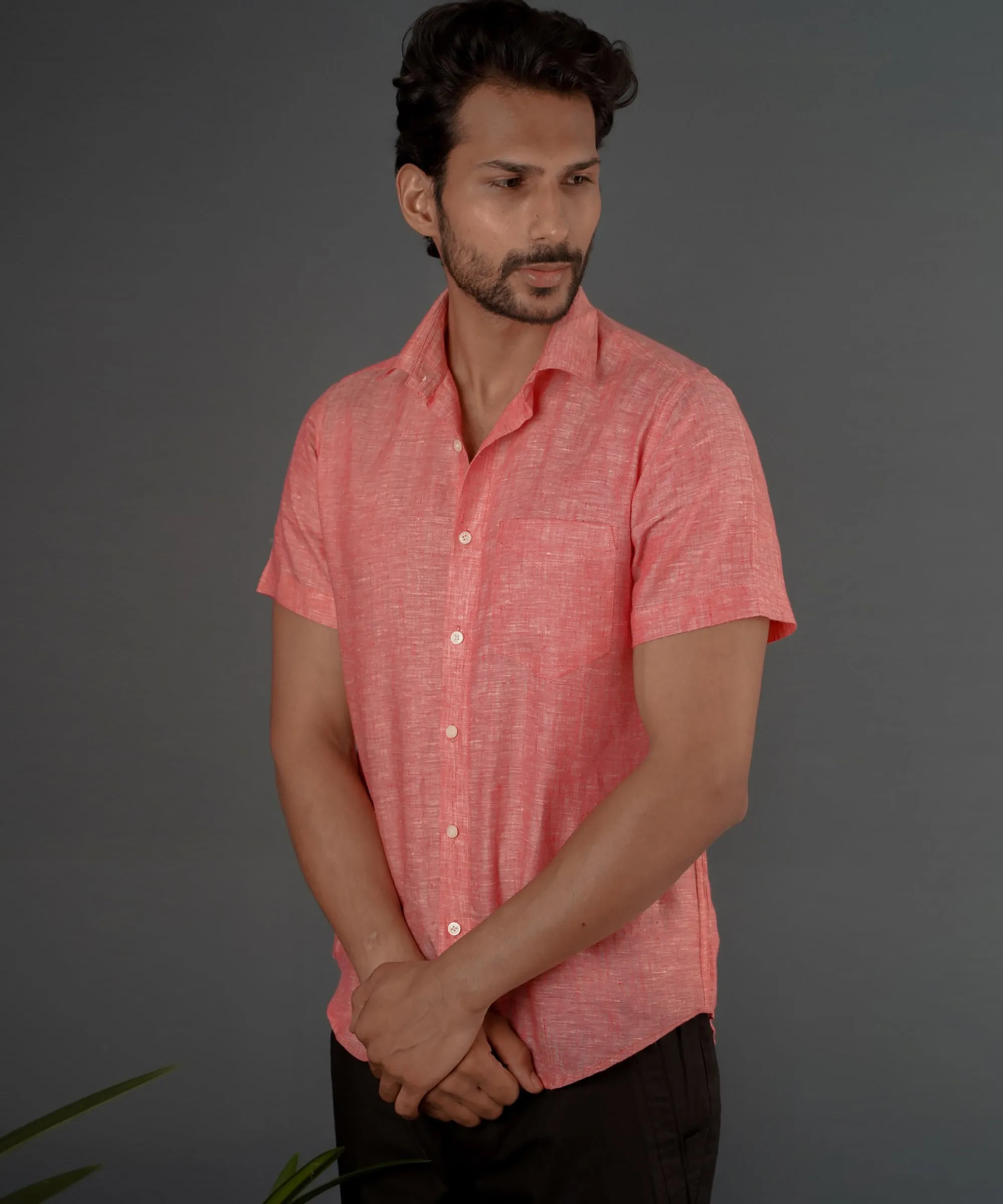 Hibiscus Linen Shirt