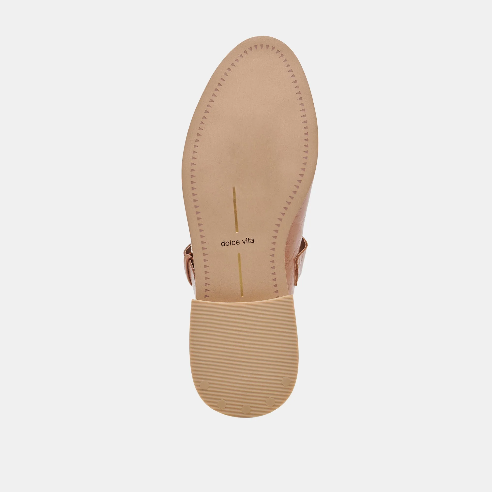 HIPPIE FLATS TAN CRINKLE PATENT