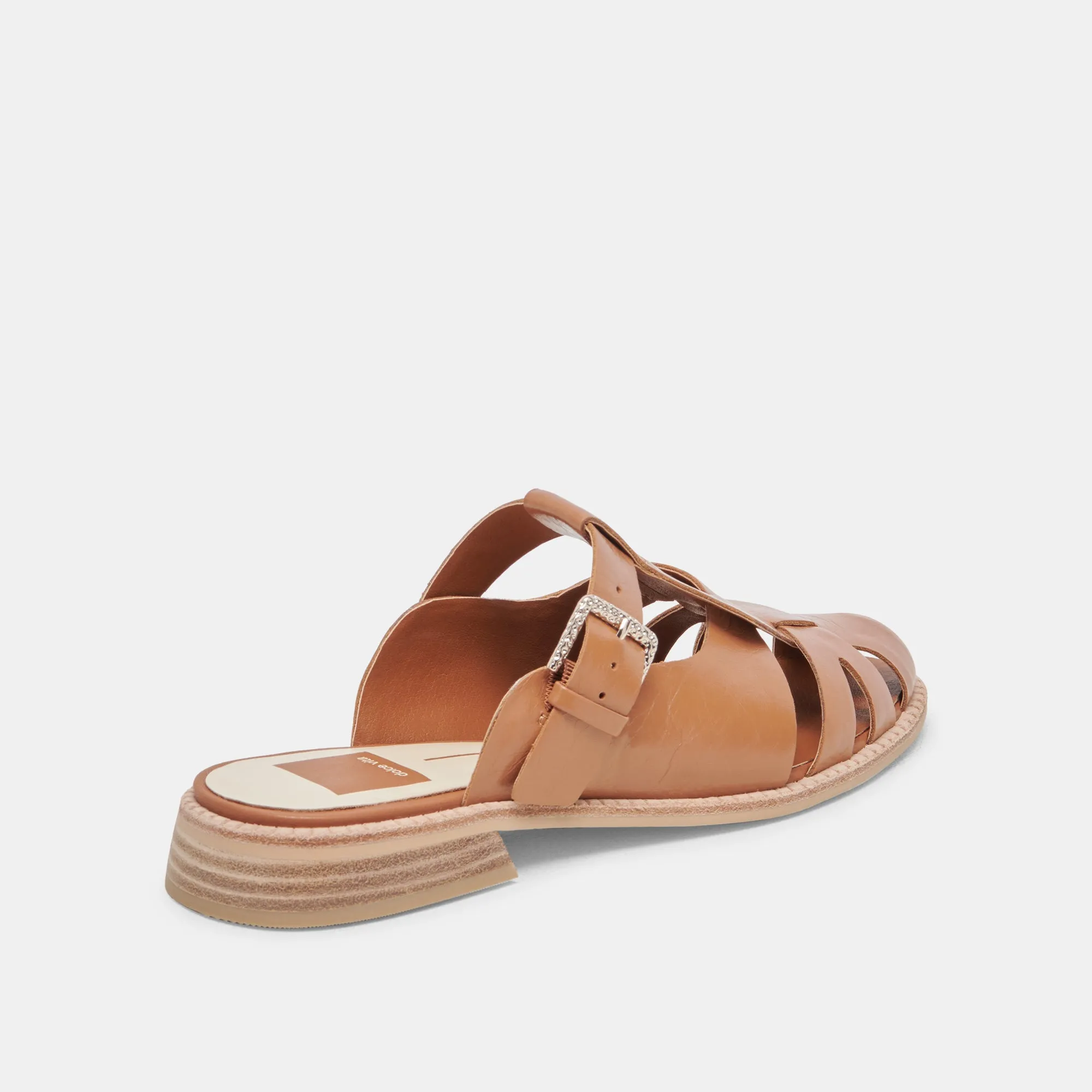 HIPPIE FLATS TAN CRINKLE PATENT