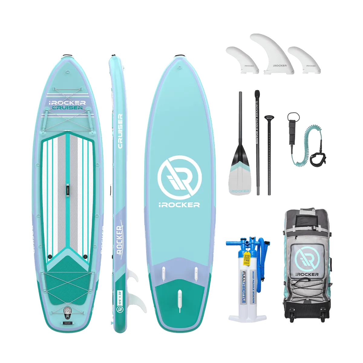 iROCKER CRUISER 10'6 Inflatable Paddle Board