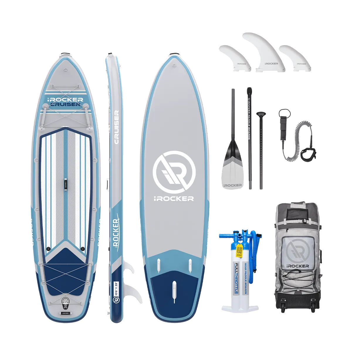 iROCKER CRUISER 10'6 Inflatable Paddle Board