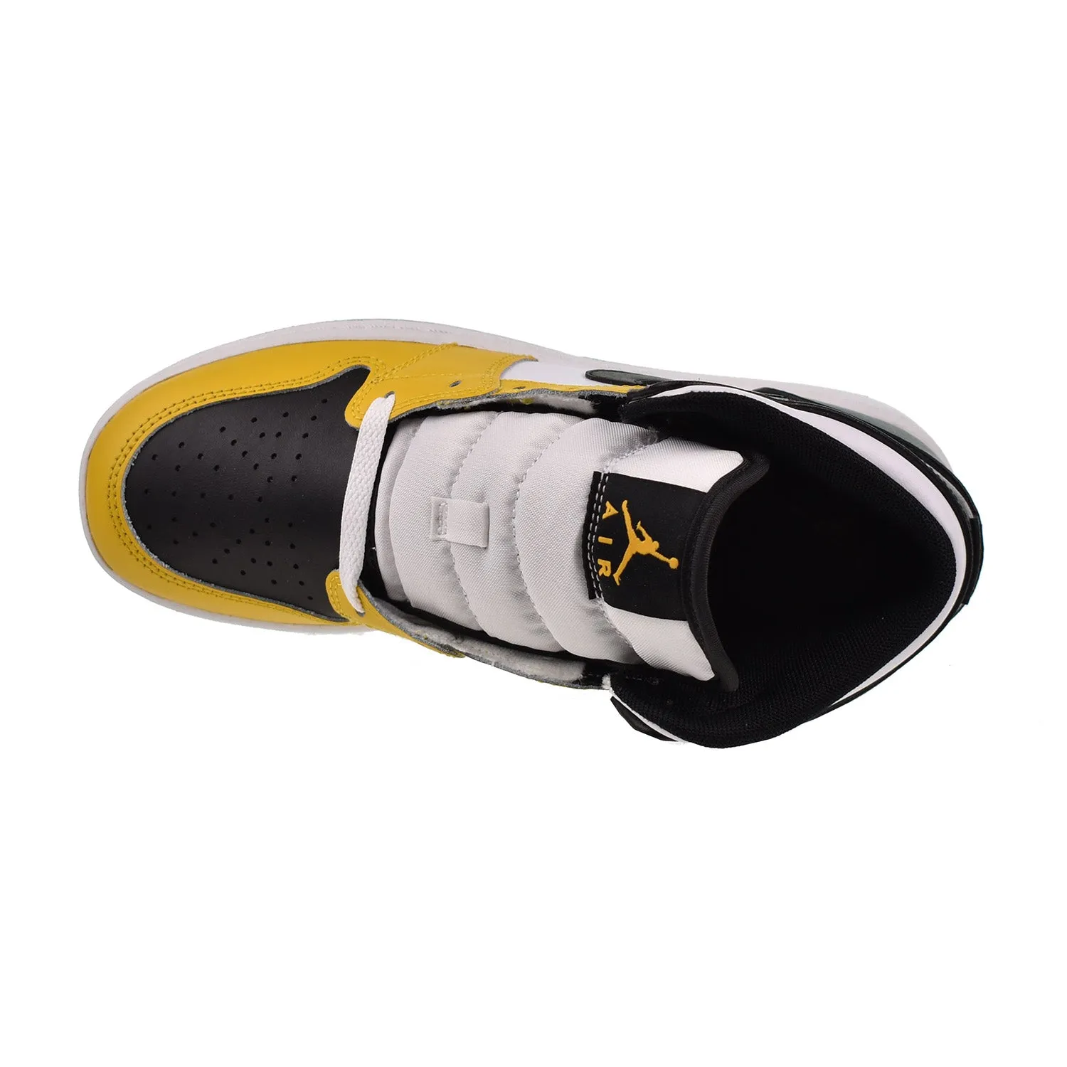 Jordan 1 Mid (GS) Big Kids' Shoes Yellow Ochre-Black-White