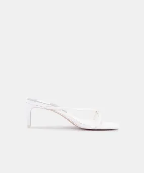 KAYDEN HEELS WHITE LEATHER - re:vita