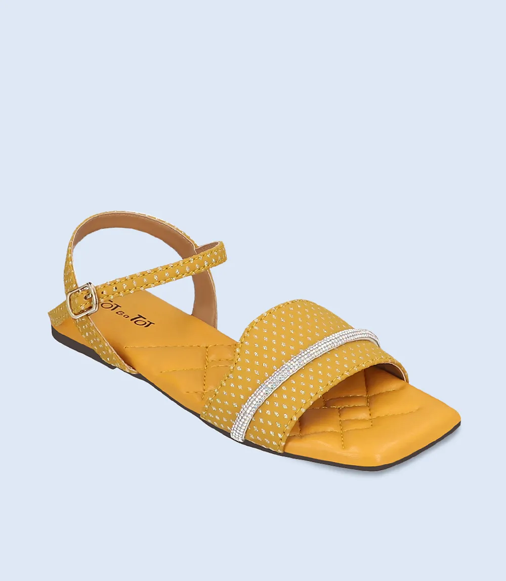 KG0027-MUSTARD-Girls Casual Sandal