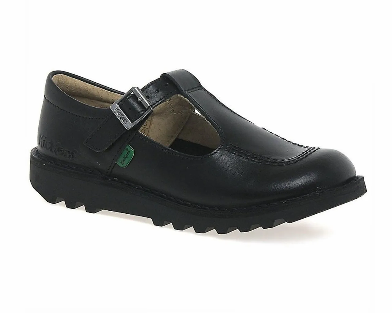 Kickers Kick T Y T Bar Leather Shoes Black