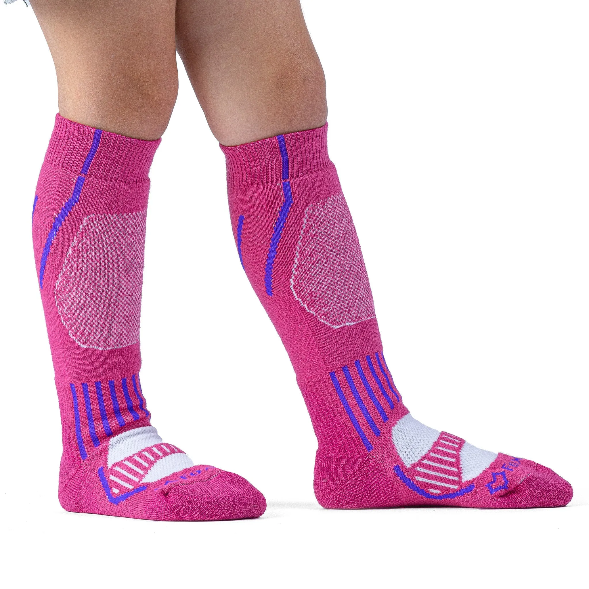 Kid's Boreal Medium Weight Over-the-Calf Ski and Snowboard Sock