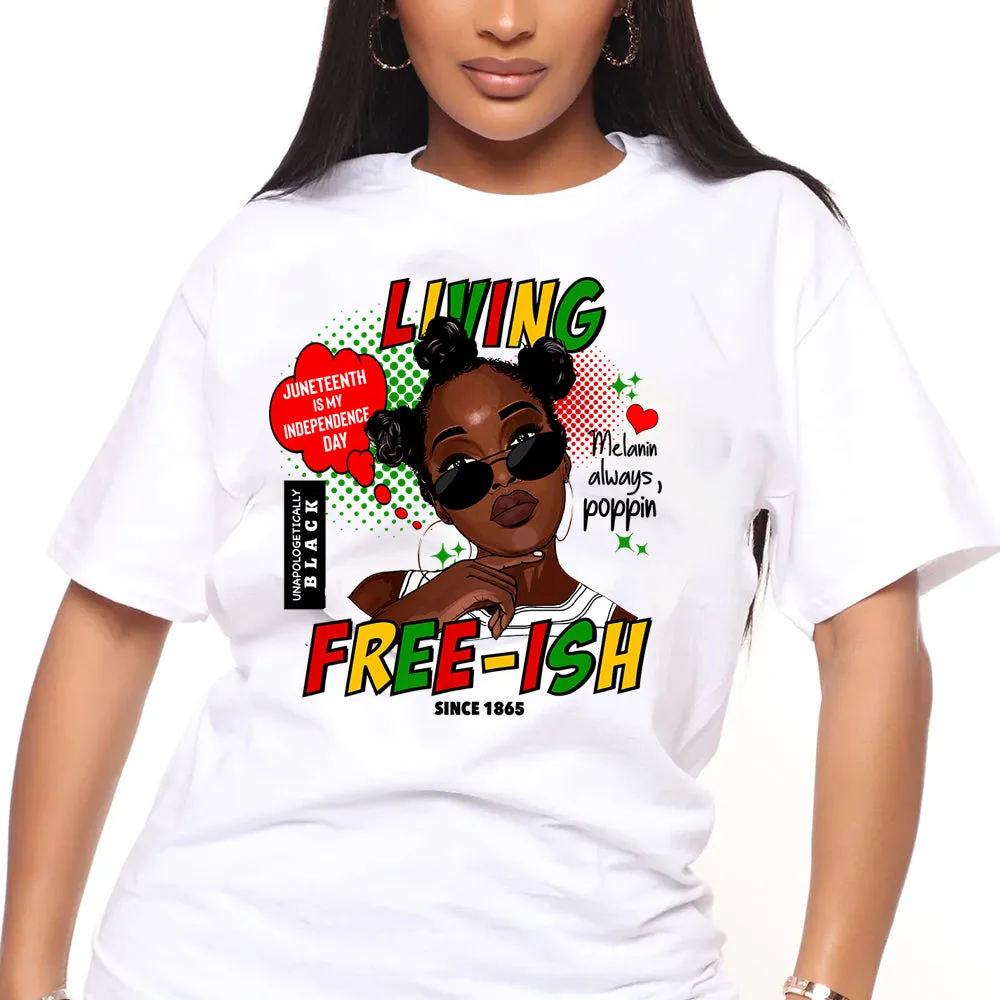 Lliving freeish girl-bantu TShirt