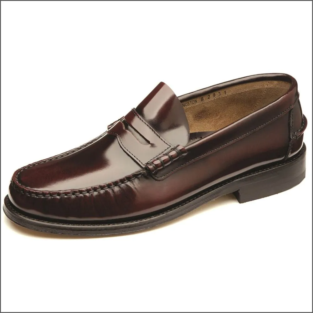 Loake Princeton Burgundy Polished Leather Size 8 only*