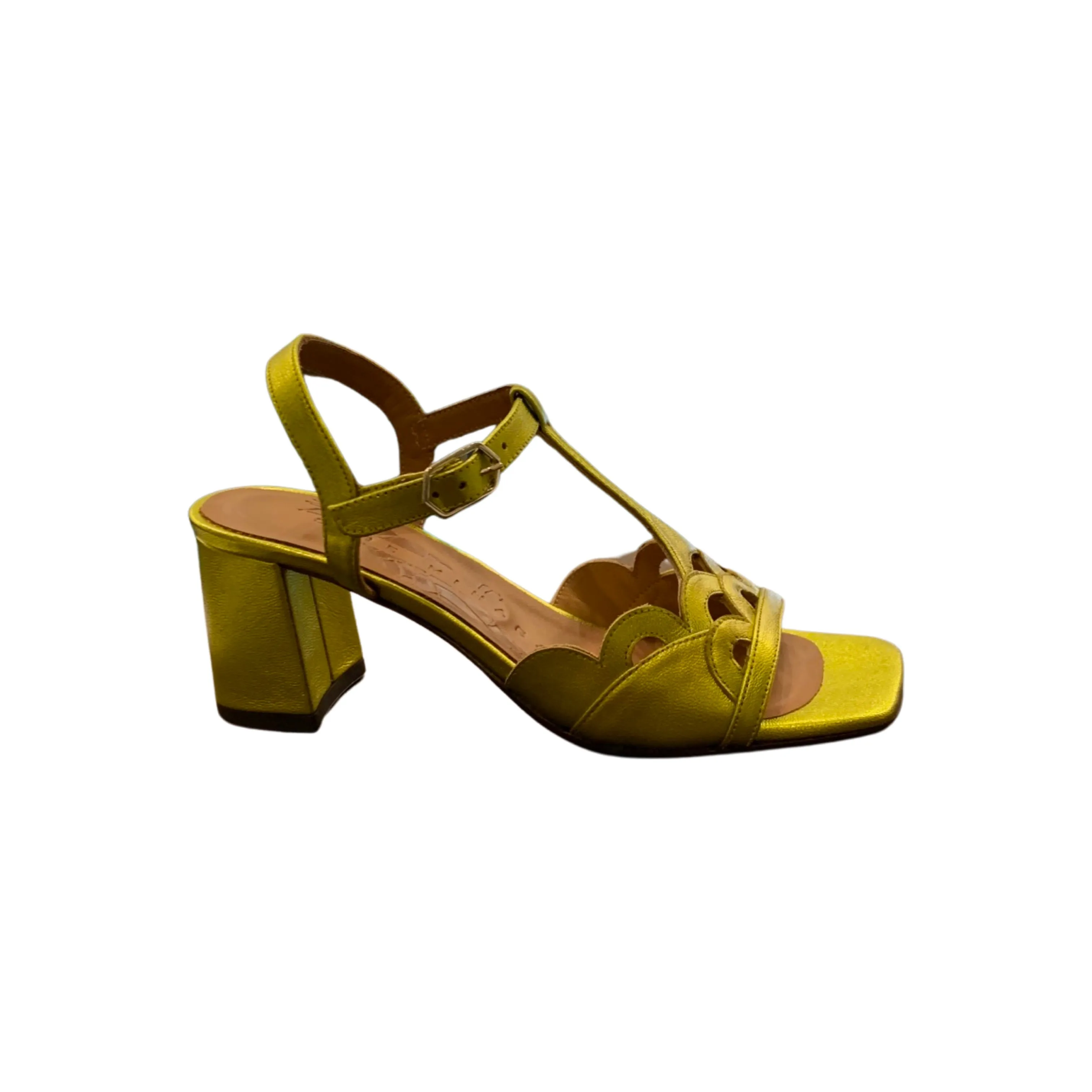 Loma Chartreuse T-Strap Sandal