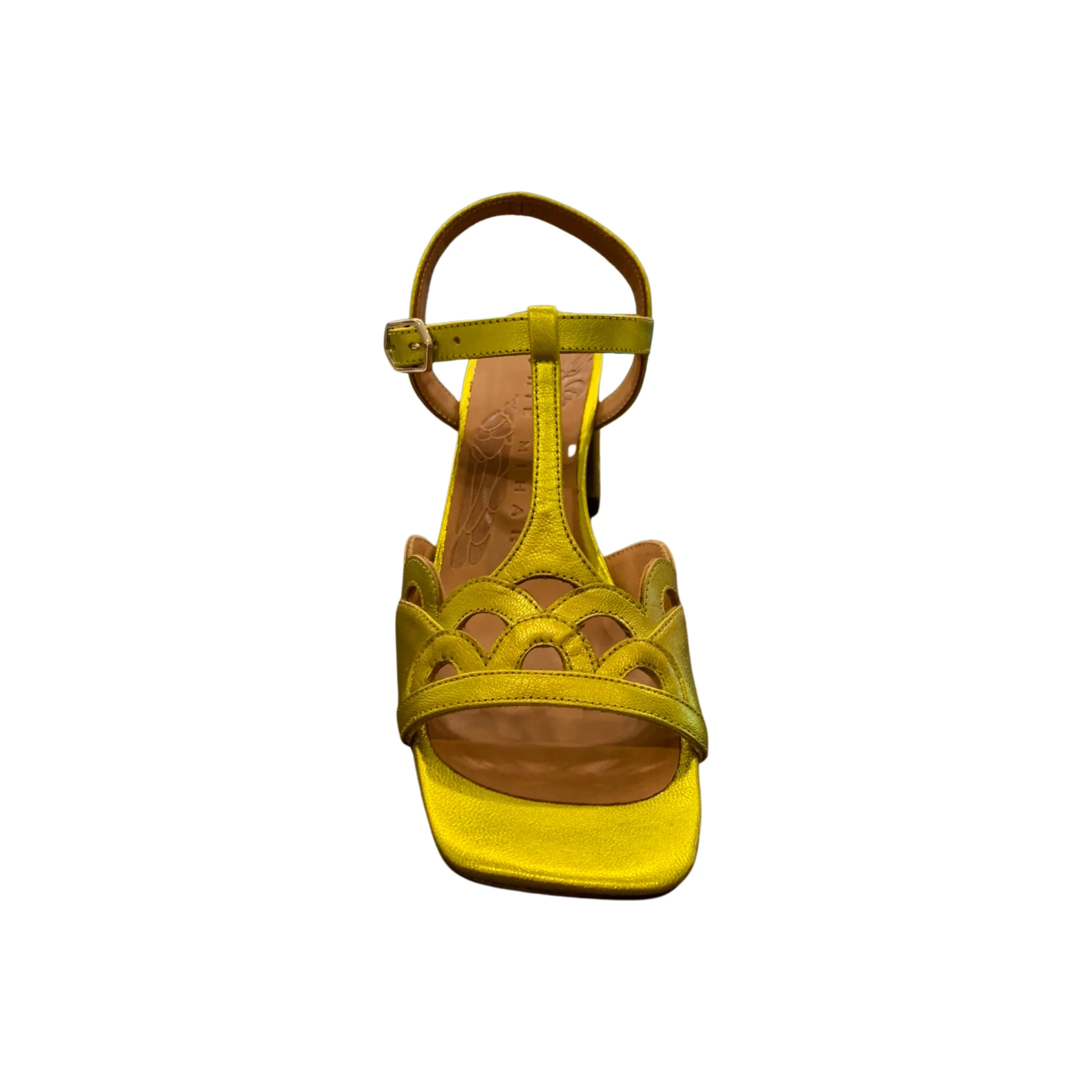 Loma Chartreuse T-Strap Sandal