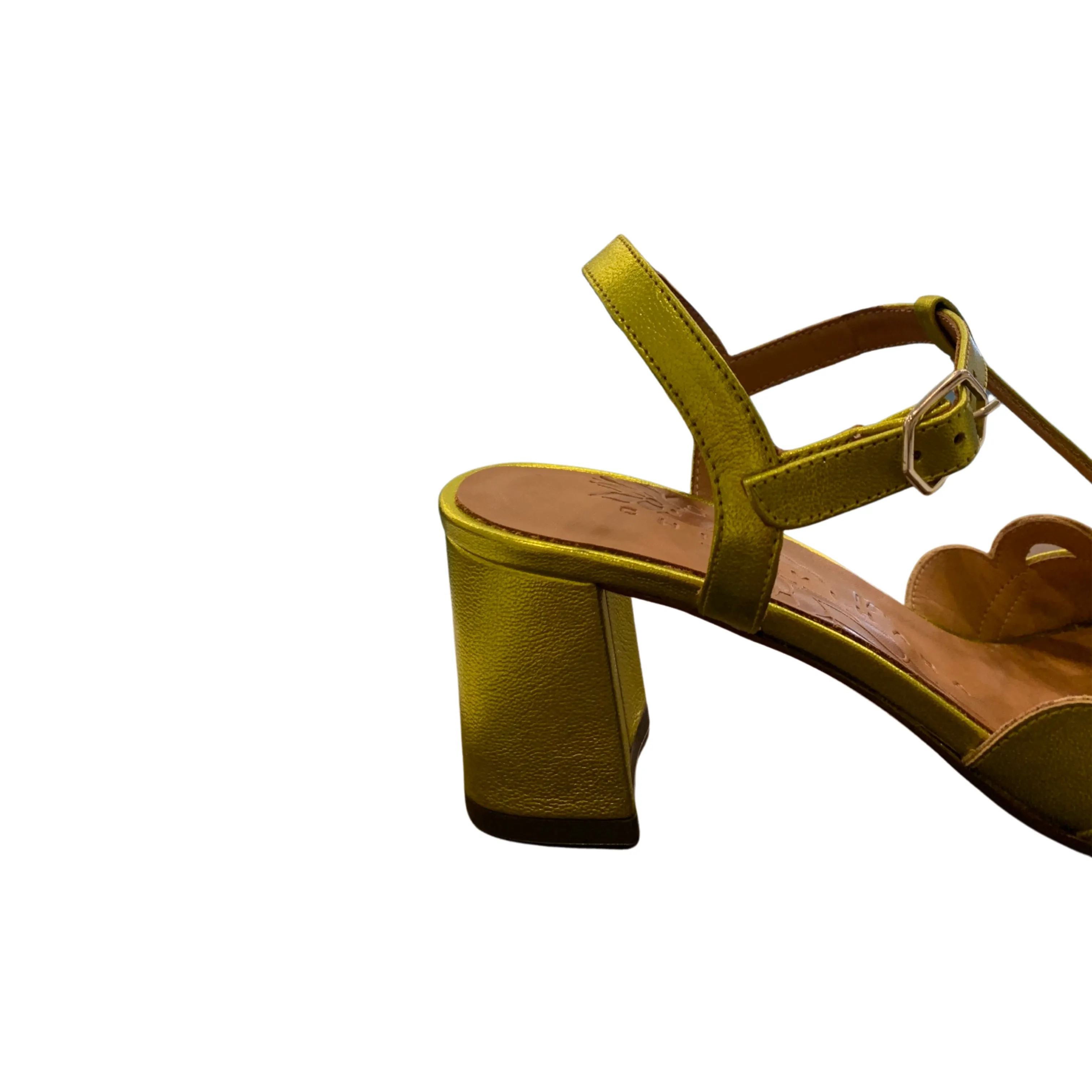 Loma Chartreuse T-Strap Sandal