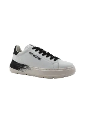 LOVE MOSCHINO Sneaker Donna Bianco Nero JA15254G1IIDB10A