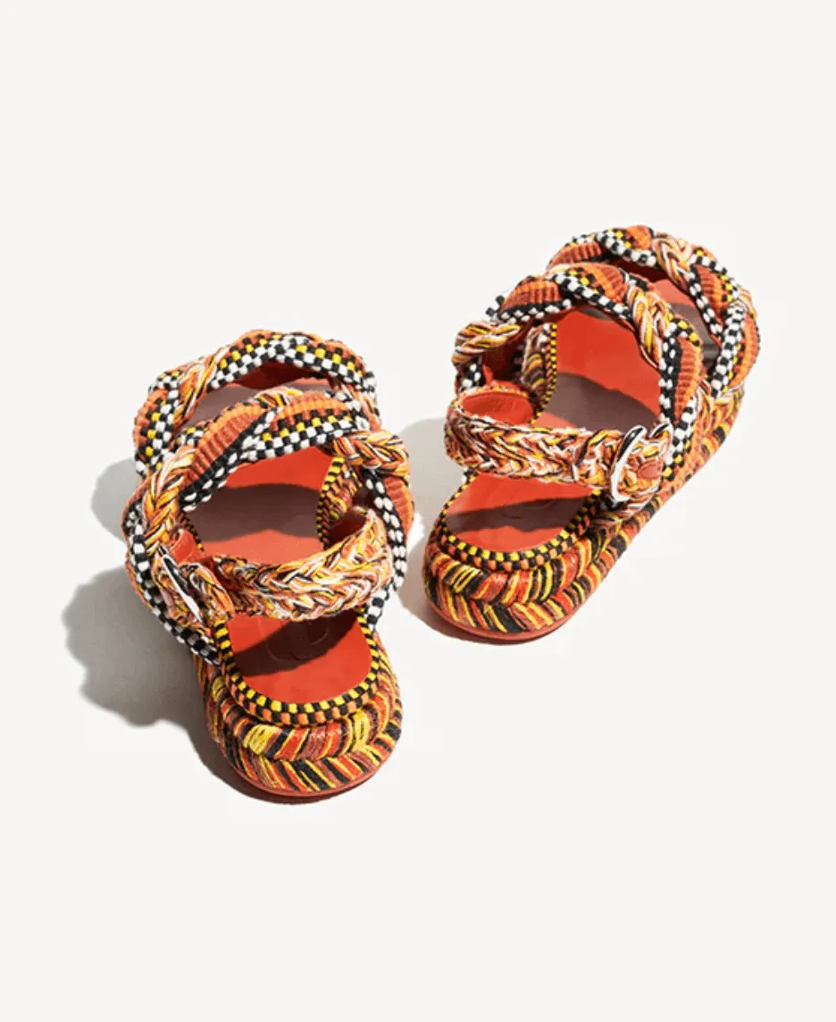 Maria Flatform Sandal by Amambaih