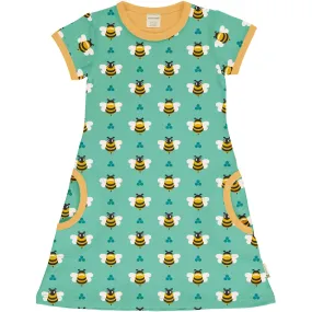 Maxomorra Bee Organic Cotton Short Sleeved Dress