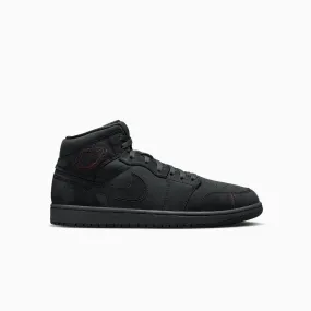 Men's Air Jordan 1 Mid SE Craft "Monochrome Black"