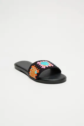 Mini Cool Breeze Flat Sandals - Black