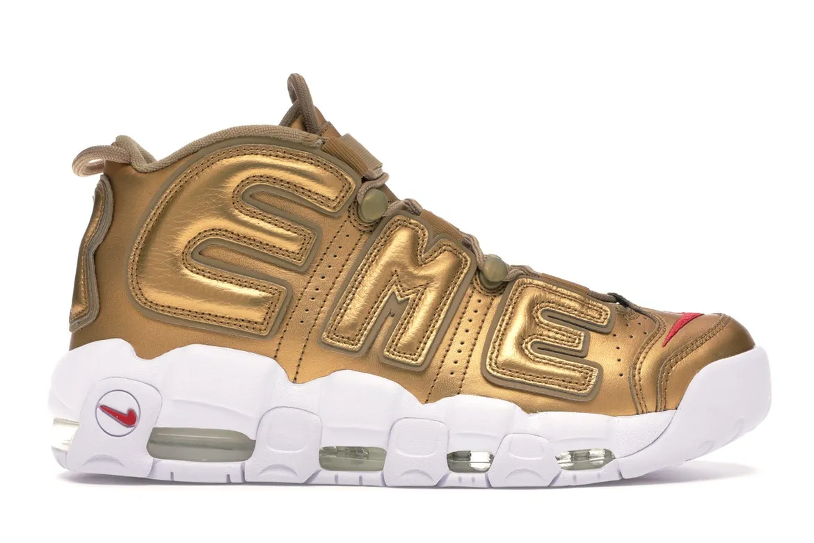 Nike Air More Uptempo Supreme Suptempo Gold