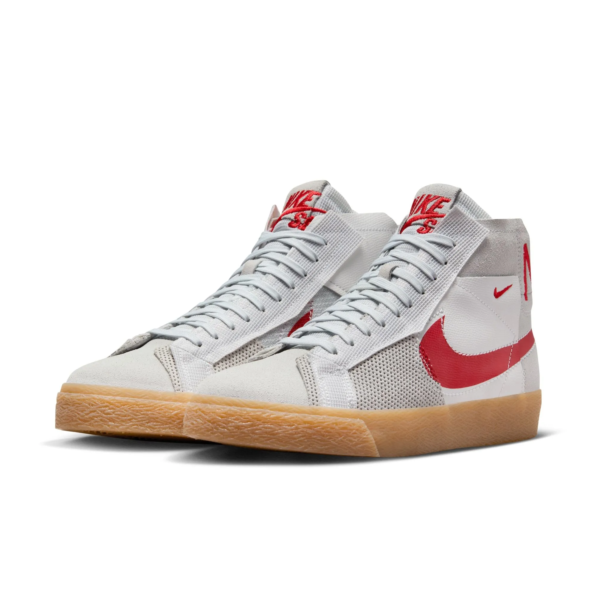 Nike SB Zoom Blazer Mid PRM Summit White/Pure Platinum/Summit White/University Red