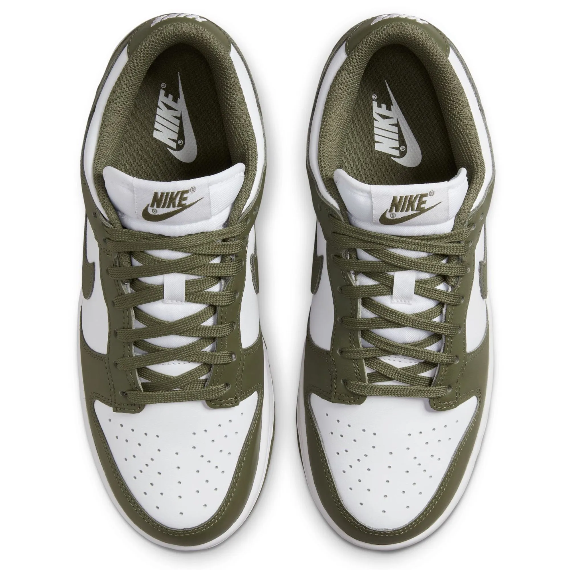 Nike Women's Dunk Low Shoes - White / Medium Olive