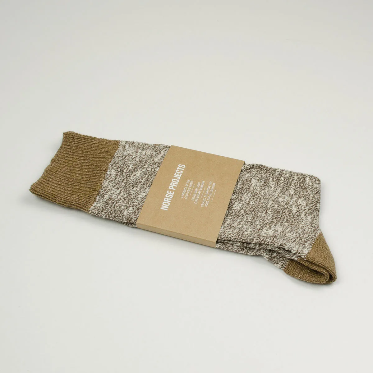 Norse Projects - Ebbe Slub Socks - Truffle