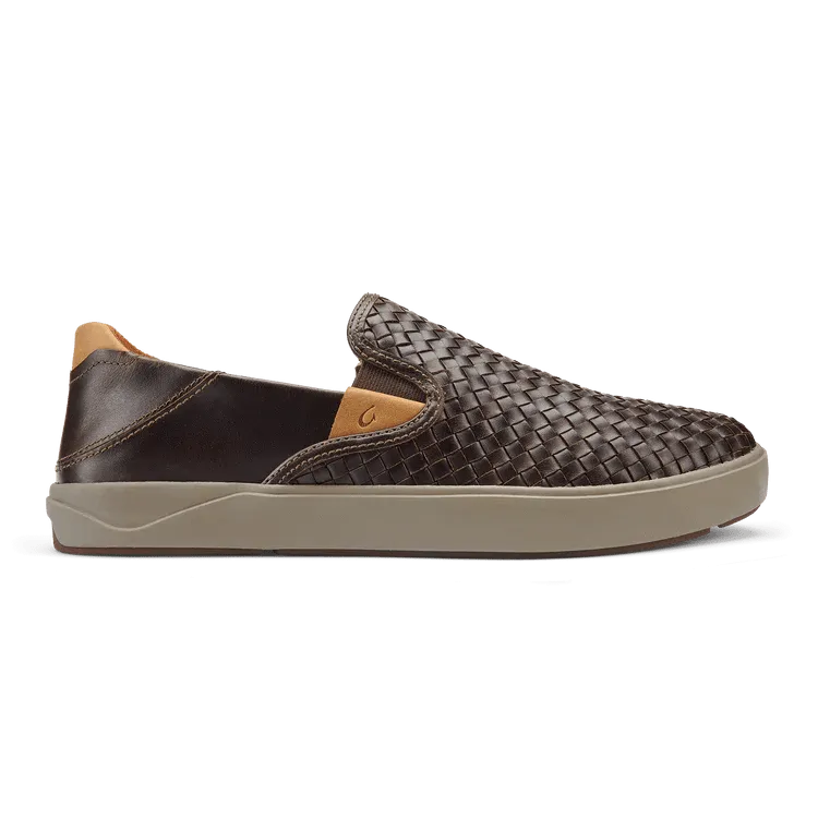 Olukai Men's Lae'ahi Lauhala - Dark Wood