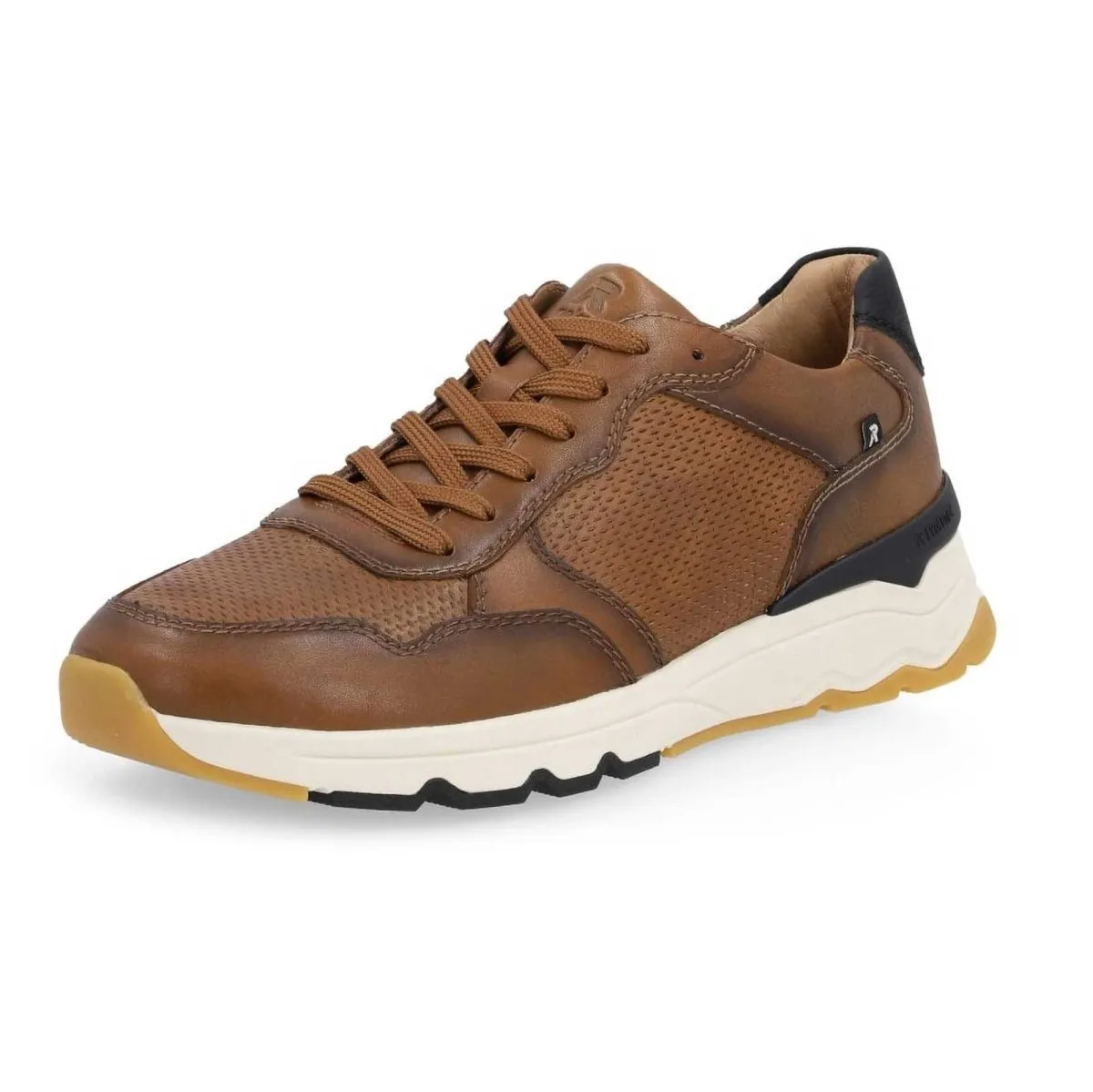 Rieker Men's U0900-14 Tan/Black Leather