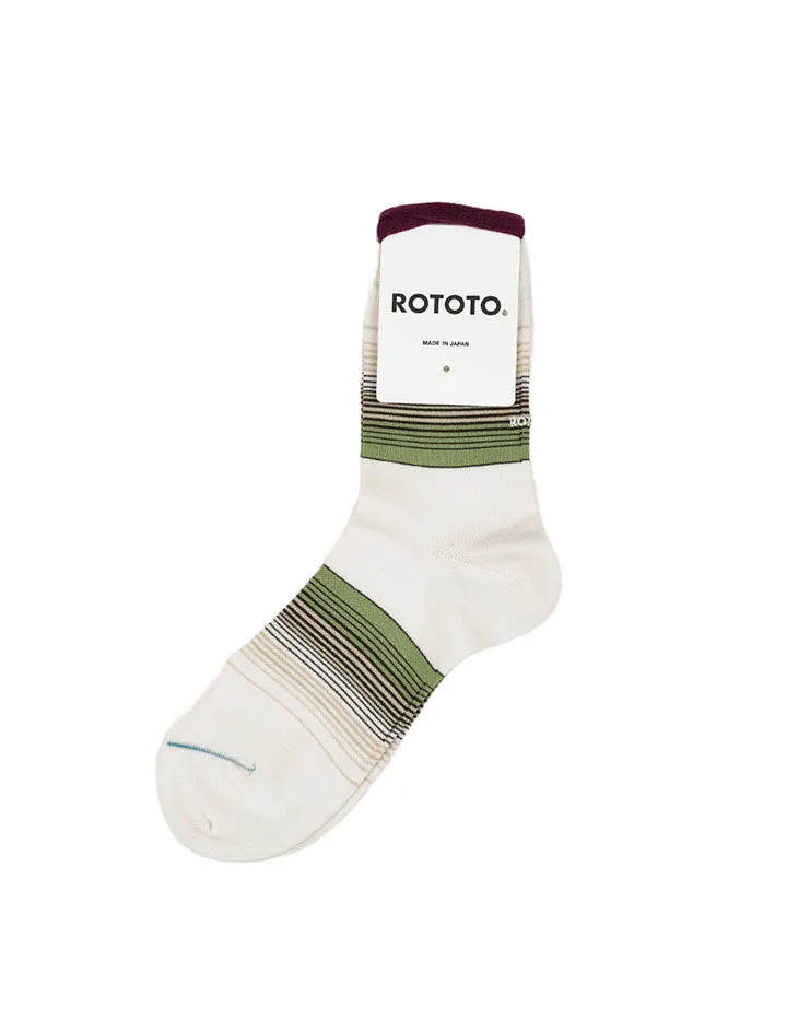 Rototo Four Stripe White