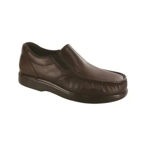 SAS Men's Side Gore Slip On Loafer - Brown