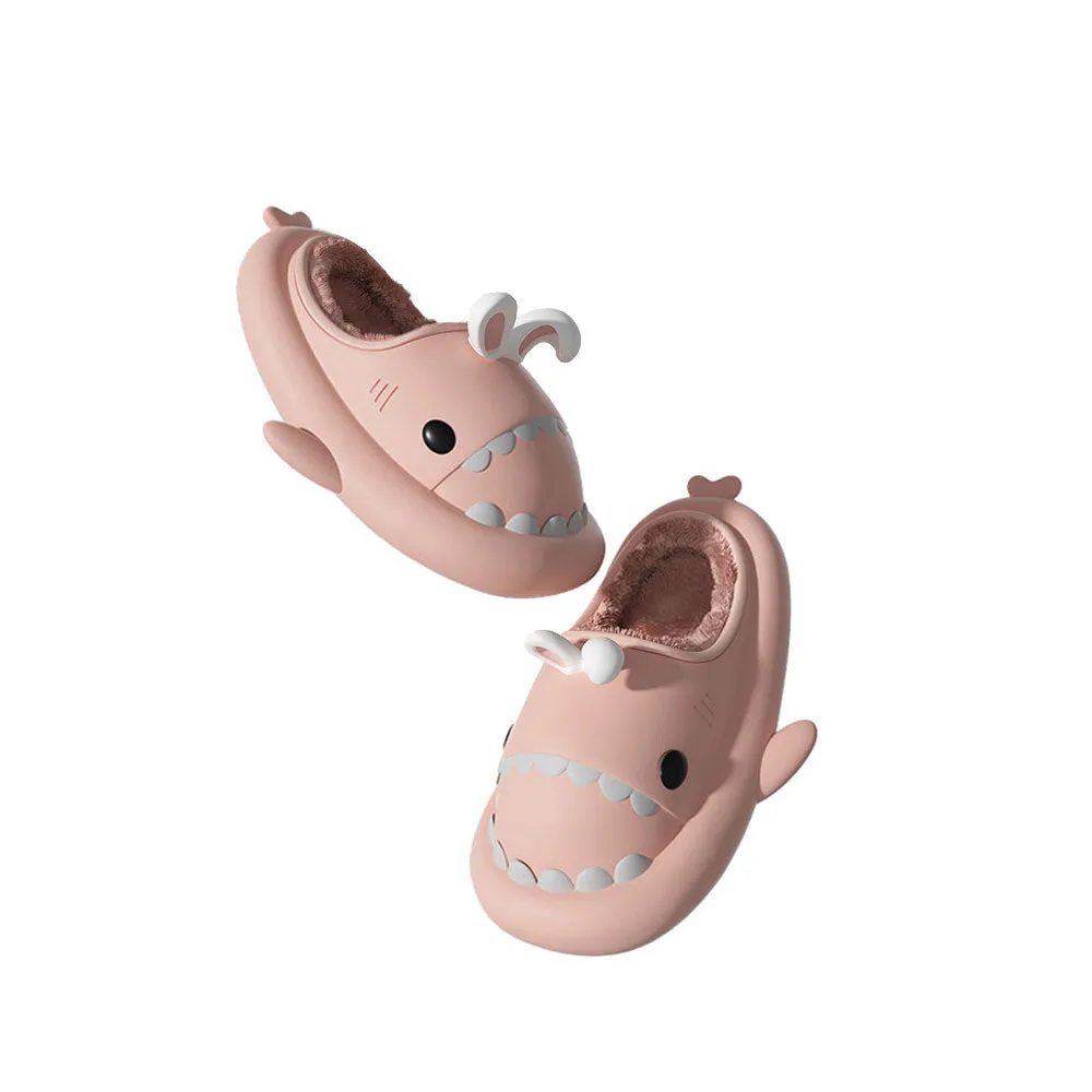 Sharkicks Basic - Winter Bunny Heel-open Shark Slippers